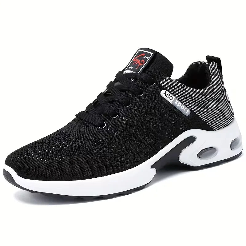 Sneakers met ademende mesh bovenkant