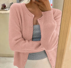 Cardigan met knopen en lange mouwen