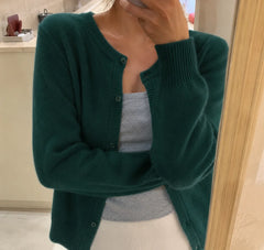 Cardigan met knopen en lange mouwen