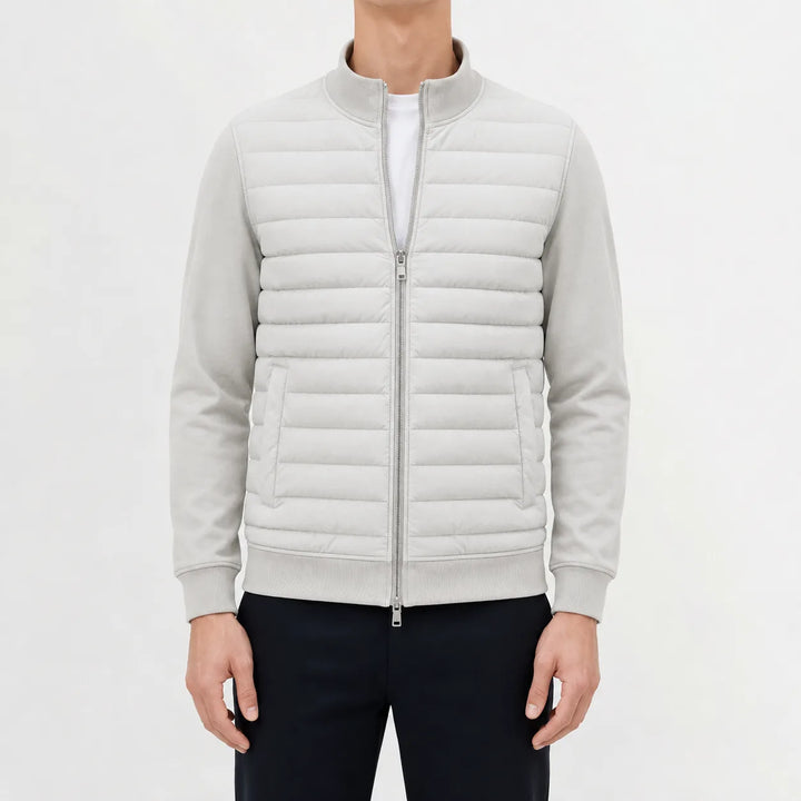 Puffer jacket met quilted design