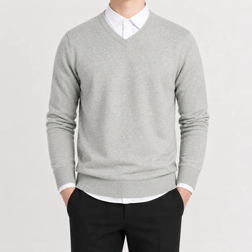 V-neck trui met lange mouwen