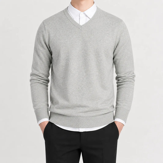 V-neck trui met lange mouwen