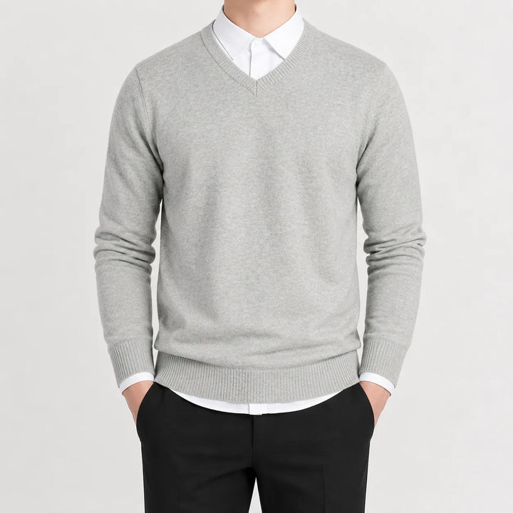 V-neck trui met lange mouwen