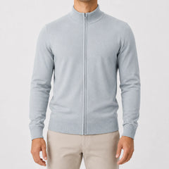 Cardigan met stand collar
