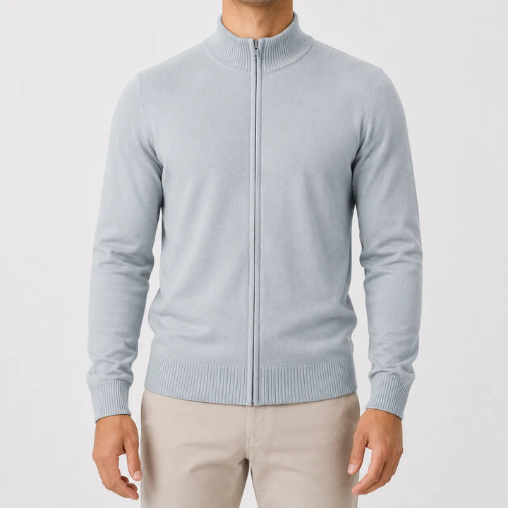 Cardigan met stand collar