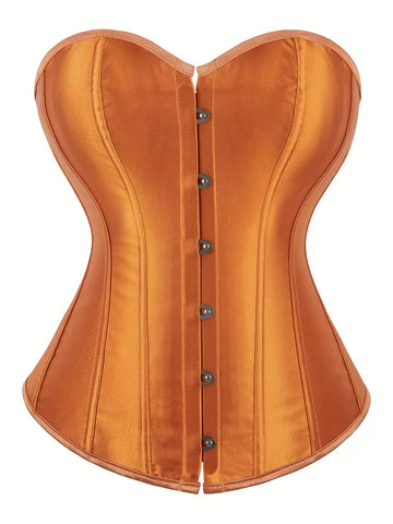Strapless corset met vetersluiting en knoopsluiting