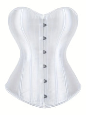 Strapless corset met vetersluiting en knoopsluiting