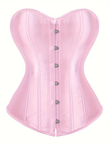 Strapless corset met vetersluiting en knoopsluiting