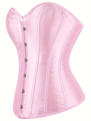 Strapless corset met vetersluiting en knoopsluiting