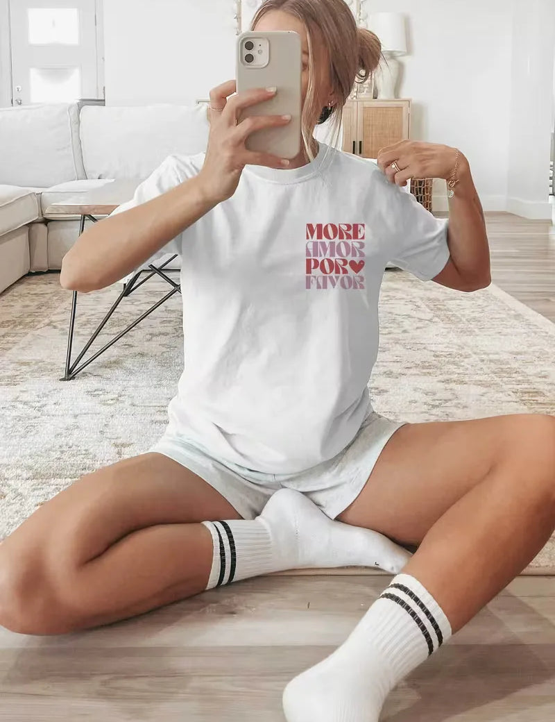 T-shirt met print en korte mouwen