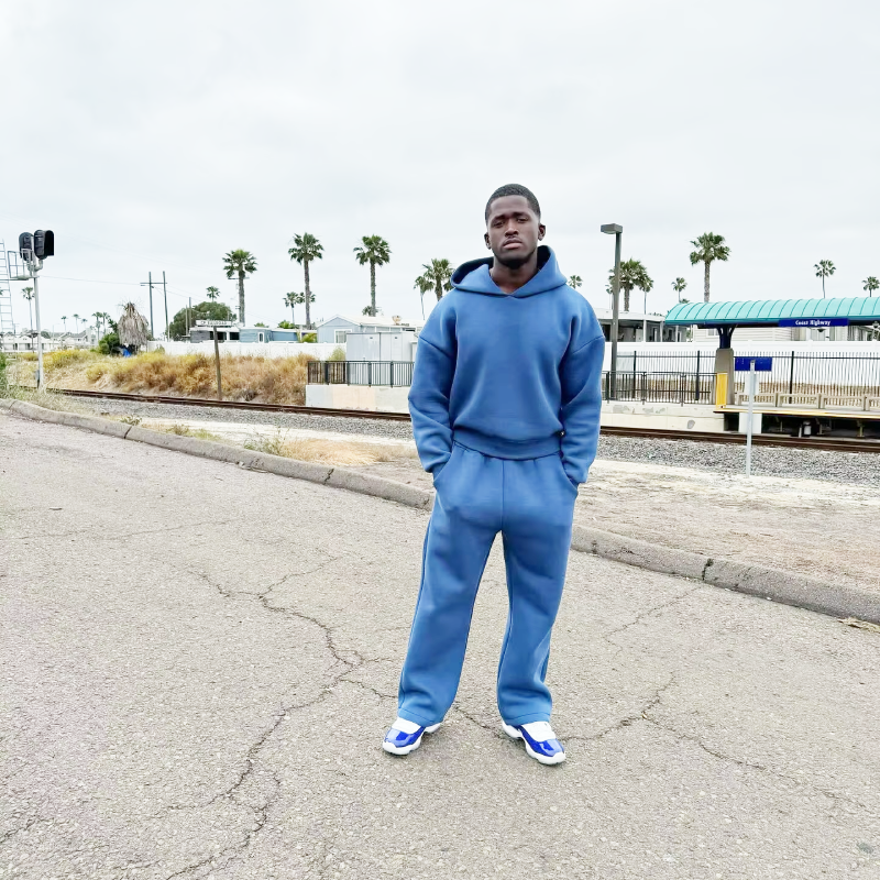 Tracksuit met hoodie en losse pasvorm