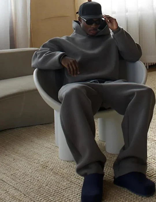 Tracksuit met hoodie en losse pasvorm