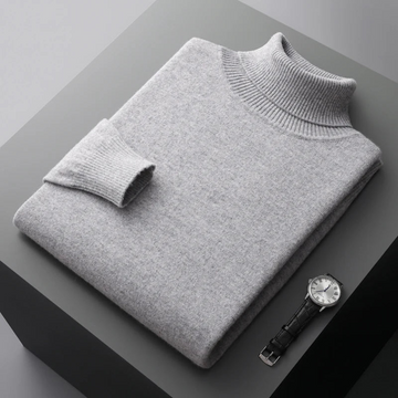Trui met hoge turtleneck kraag en lange mouwen