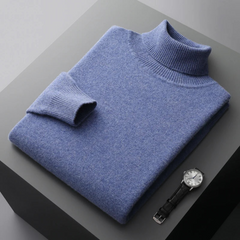 Trui met hoge turtleneck kraag en lange mouwen