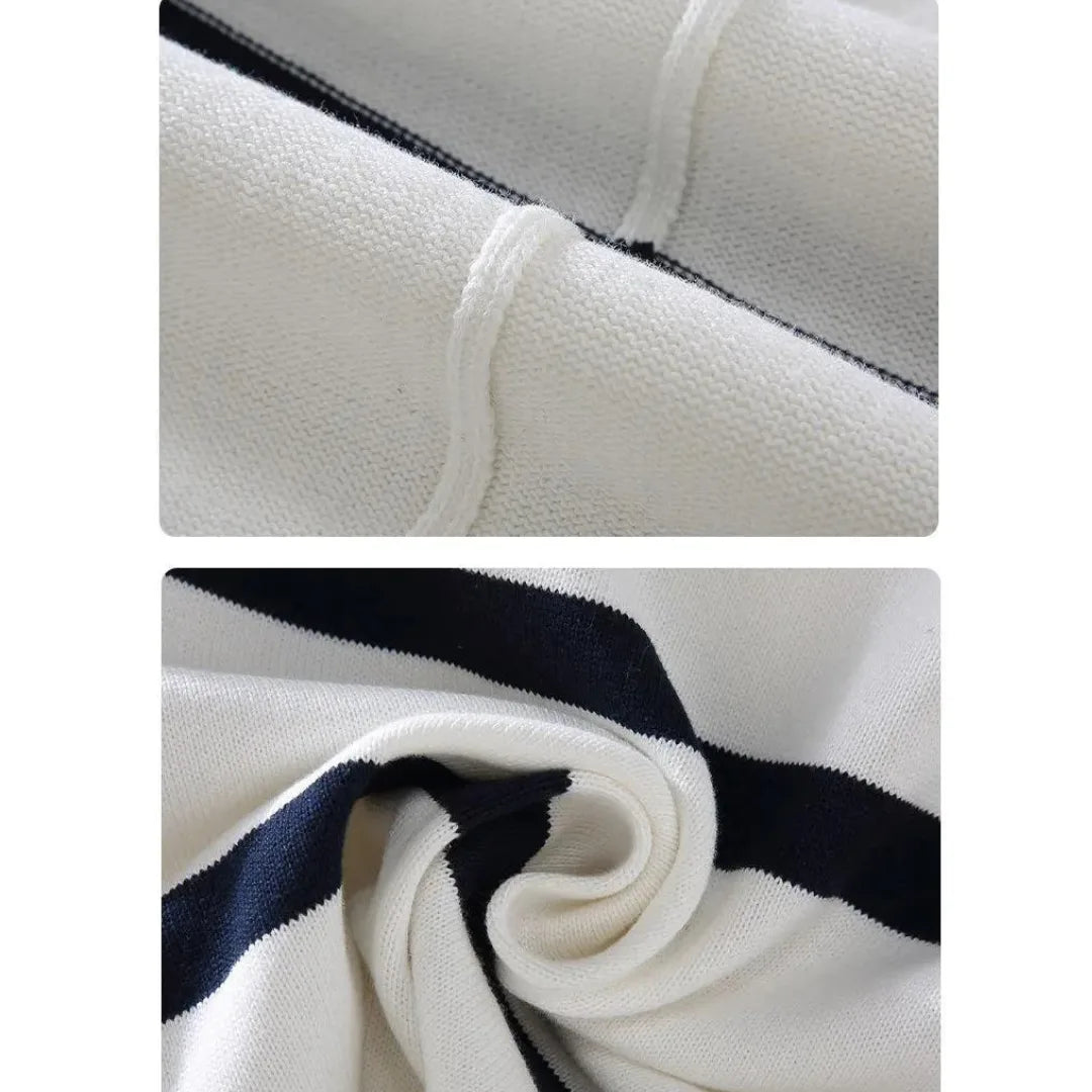 Trui met kwart rits en opstaande kraag