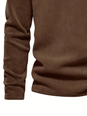 Trui met staande kraag en half-rits