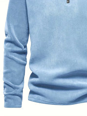 Trui met staande kraag en half-rits