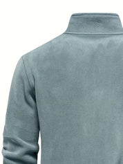 Trui met staande kraag en half-rits