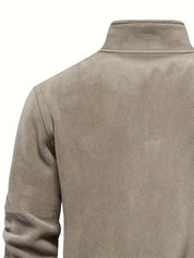 Trui met staande kraag en half-rits