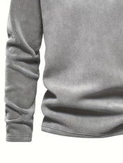 Trui met staande kraag en half-rits