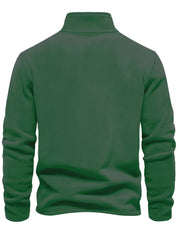 Trui met staande kraag en half-rits