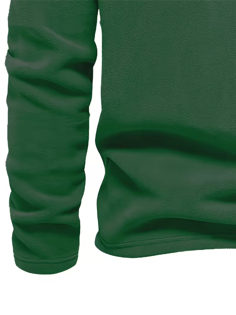 Trui met staande kraag en half-rits