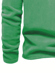 Trui met staande kraag en half-rits