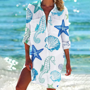 Zomerse hemdjurk - perfecte keuze voor een heldere en vrouwelijke uitstraling in de zomer. Deze jurk heeft een A-lijn vorm voor een flatterend profiel en is ideaal voor diverse zomerse activiteiten. Gemaakt van hoogwaardige stof met aandacht voor mooie en elegante details.