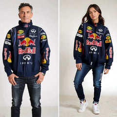 Unisex jas met hoge kraag en volledige ritssluiting