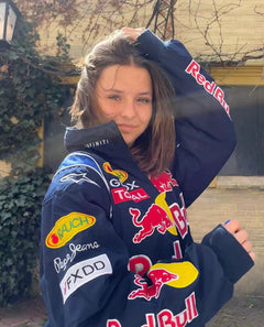 Unisex jas met hoge kraag en volledige ritssluiting