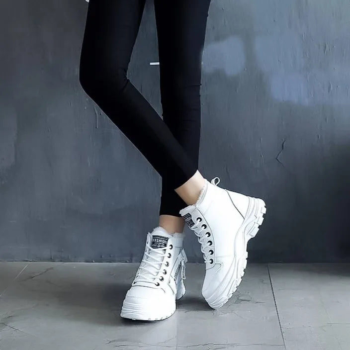 Winterlaarzen met veter en antislip