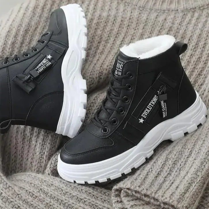 Winterlaarzen met veter en antislip