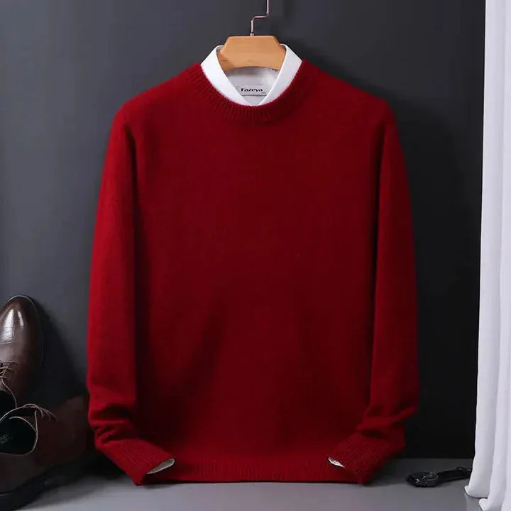 Cashmere trui met ronde hals