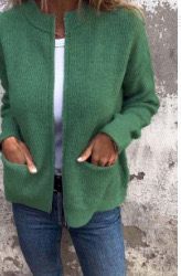 Vest met ronde hals en ritssluiting