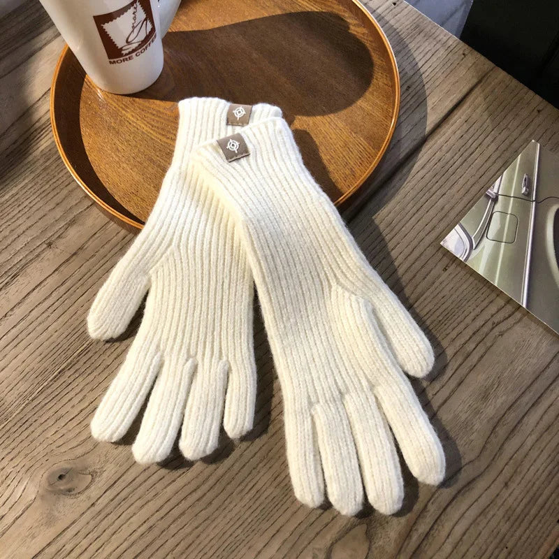Nina | Warme & stijlvolle gebreide dames handschoenen