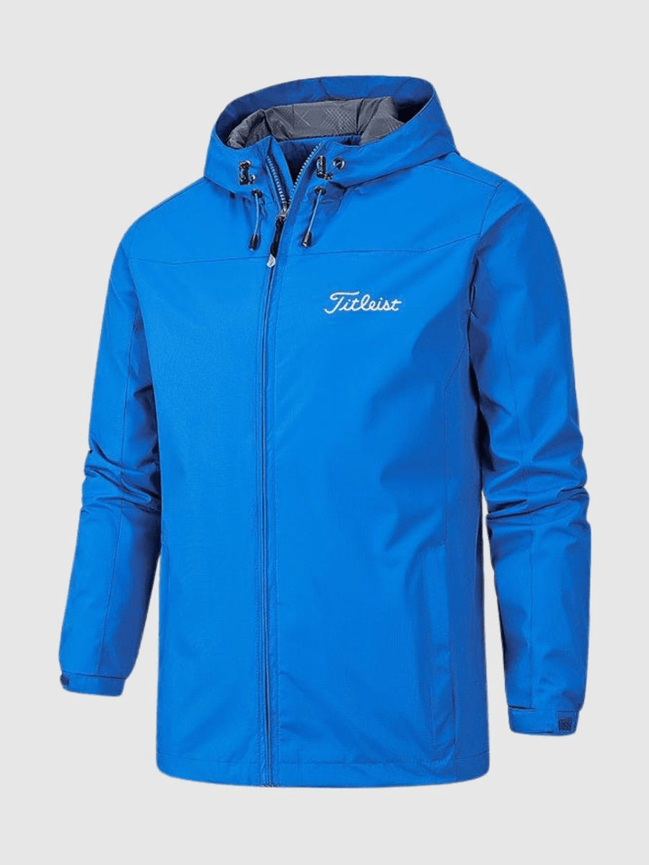 Waterdichte jas met capuchon en ritsluiting