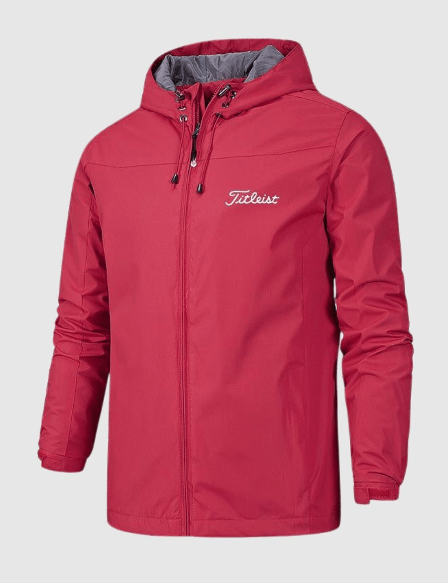 Waterdichte jas met capuchon en ritsluiting