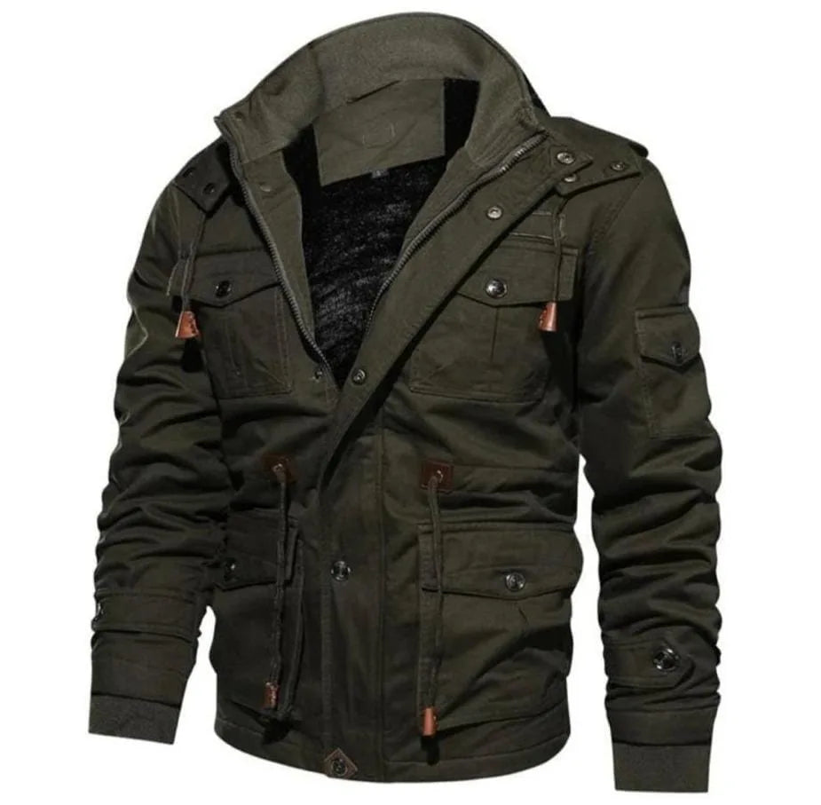 Parka met fleece voering