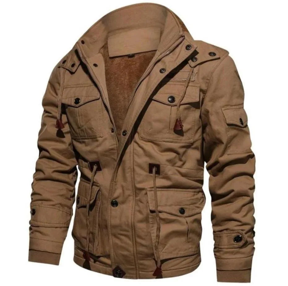 Parka met fleece voering