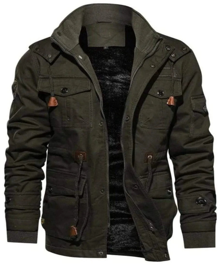 Parka met fleece voering