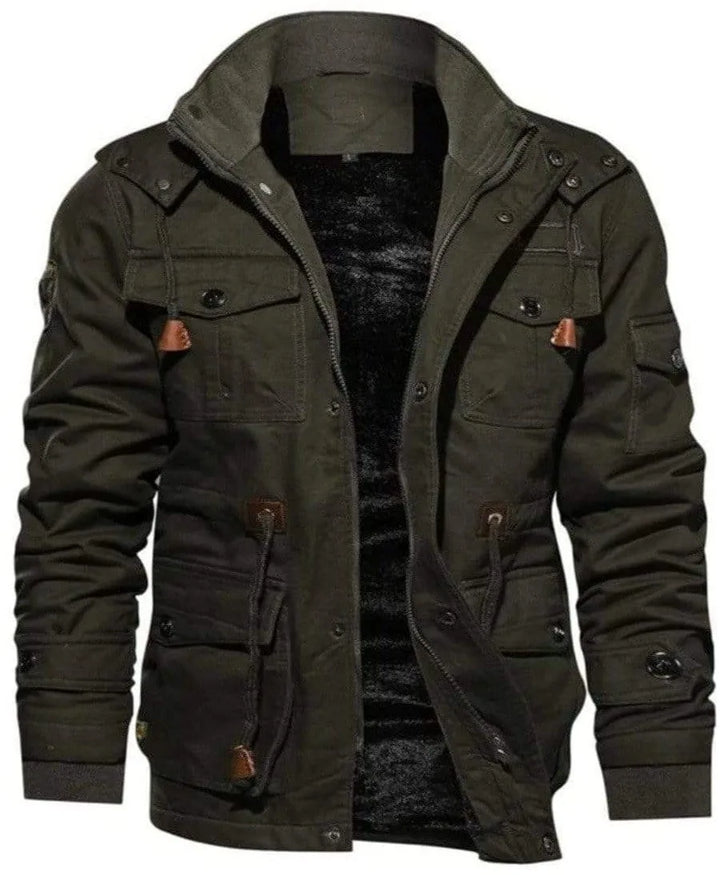 Parka met fleece voering