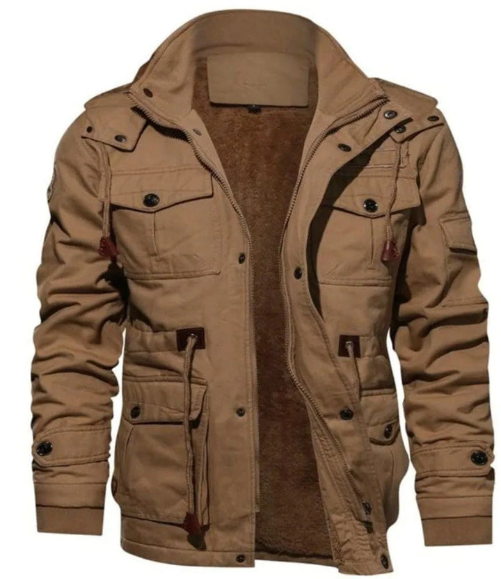 Parka met fleece voering