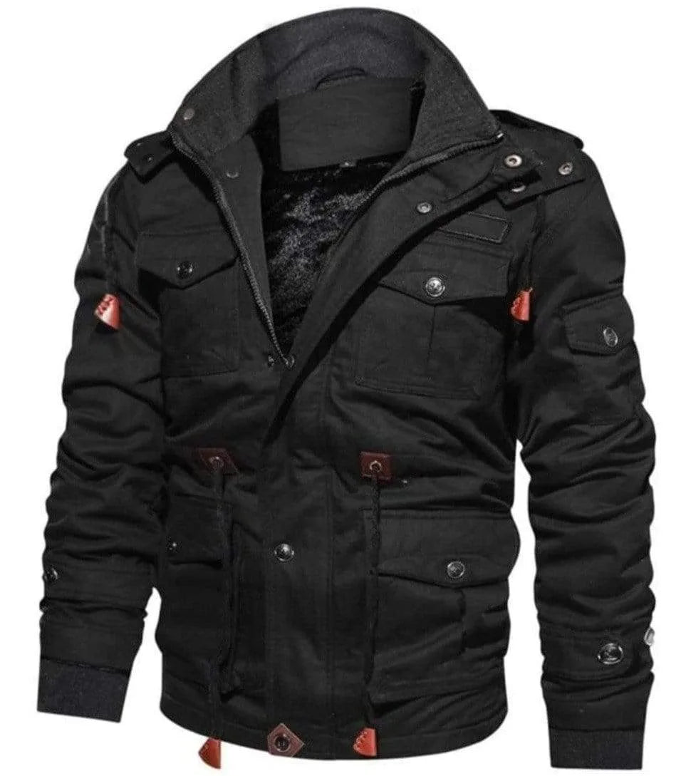 Parka met fleece voering