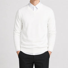 V-neck trui met lange mouwen