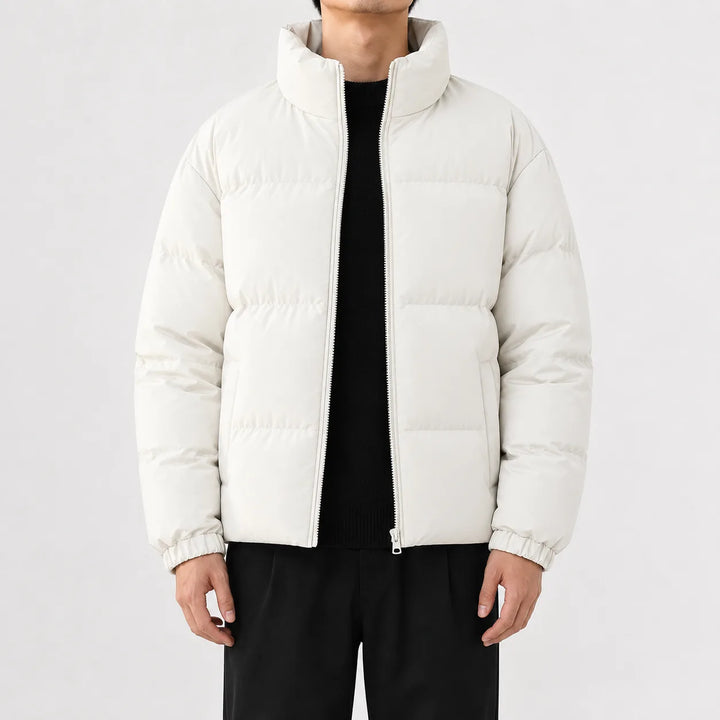 Puffer jacket met hoge kraag