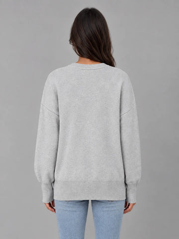 Oversized gebreide trui