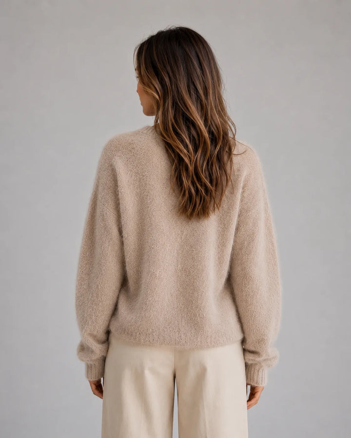 Cardigan met knopen en V-hals