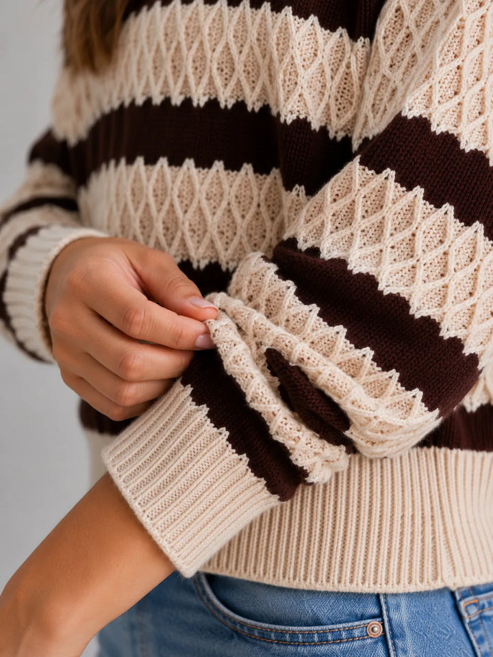 Sweater met horizontale strepen