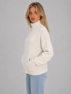 Gebreid vest met rits