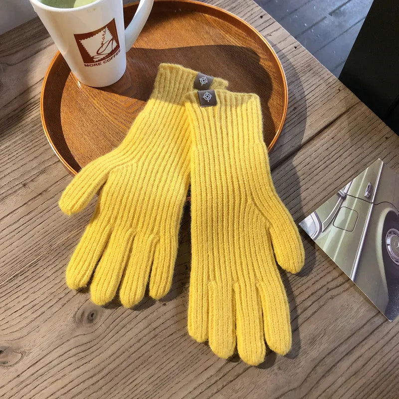 Nina | Warme & stijlvolle gebreide dames handschoenen